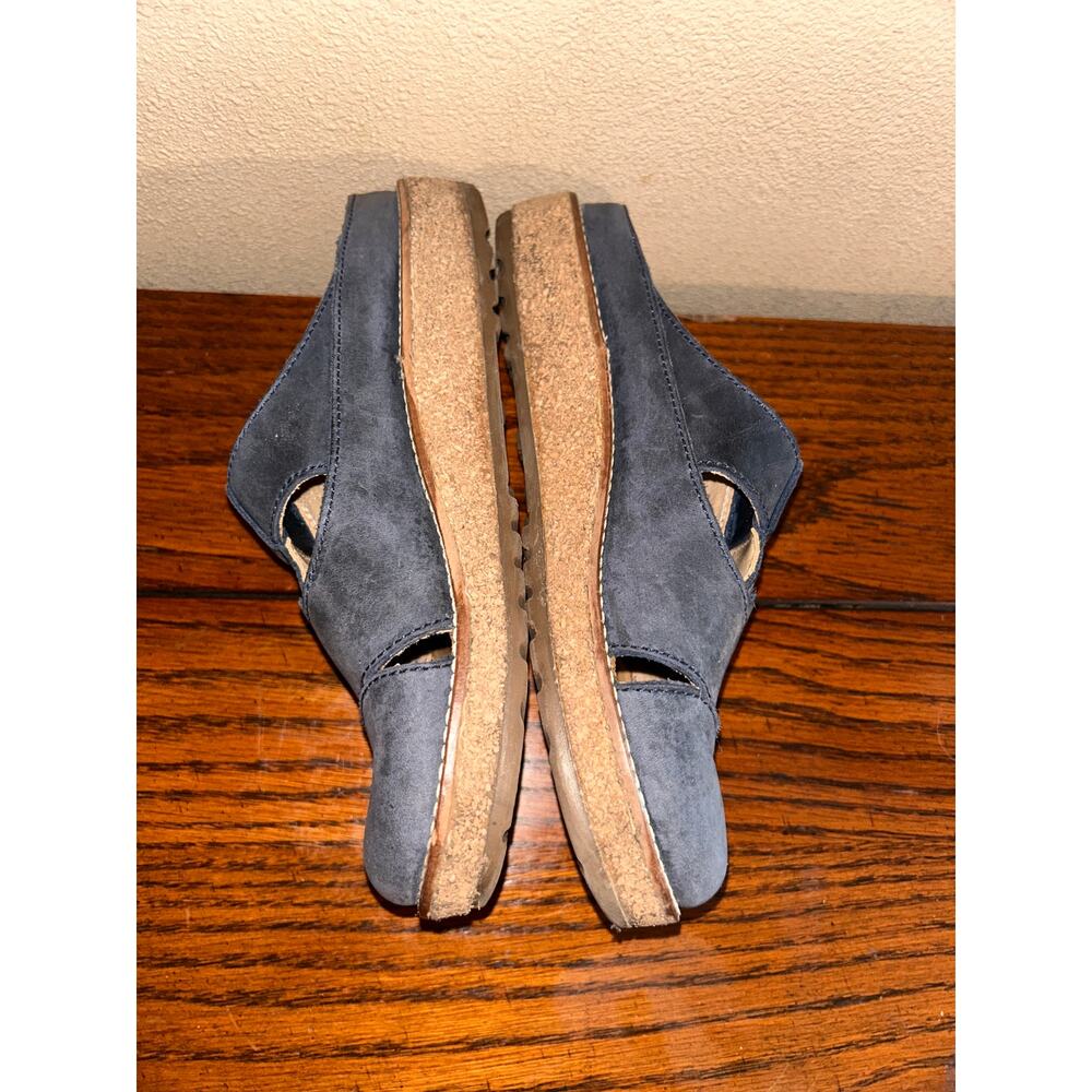 Haflinger Navy Suede Slip-On Sneakers - Picture 5 of 13